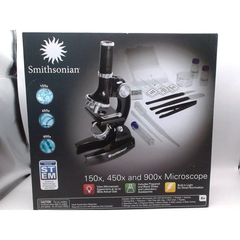 Smithsonian - 150X, 450X, 900X Microscope Kit, BRANDNEW IN BOX